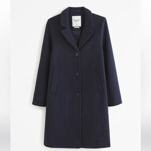 NWT A&F Wool Blend Dad Coat
